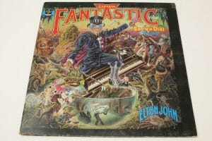 ELTON JOHN SIGNED AUTOGRAPH ALBUM VINYL RECORD – CAPTAIN FANTASTIC RARE BECKETT
 COLLECTIBLE MEMORABILIA