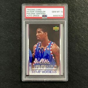 2007-08 Upper Deck First Edition #223 Wilson Chandler Signed Card AUTO 10 PSA Sl
Opens in a new window or tab