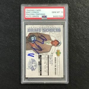 2007-08 Upper Deck First Edition #DN4 Mike Conley signed Card Auto 10 PSA Slabbe
Opens in a new window or tab