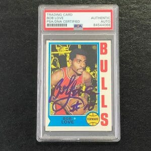 1974-75 Topps Basketball #15 Bob Love Signed Card AUTO PSA Slabbed Bulls
Opens in a new window or tab