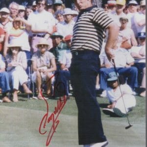 FUZZY ZOELLER HAND SIGNED 8x10 COLOR PHOTO+COA MASTERS CHAMPION
