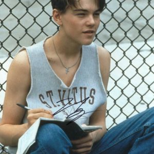 LEONARDO DICAPRIO SIGNED 11X14 PHOTO THE BASKETBALL DIARIES AUTOGRAPH BECKETT
