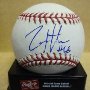 ZACH HAMMES #68 LOS ANGELES DODGERS SIGNED M.L. BASEBALL W/COA
Opens in a new window or tab