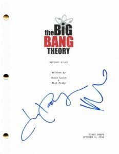 KALEY CUOCO & JIM PARSONS SIGNED AUTOGRAPH THE BIG BANG THEORY FULL PILOT SCRIPT
 COLLECTIBLE MEMORABILIA