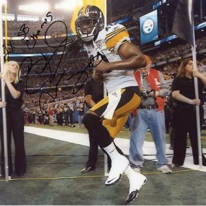 BRYANT MCFADDEN STEELERS 2X SB CHAMPS SIGNED
