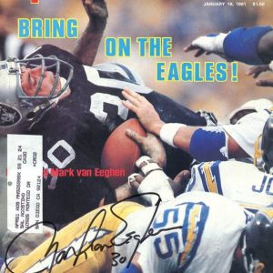 MARK VAN EEGHEN RAIDERS SIGNED SPORTS ILLUSTRATED W/COA
