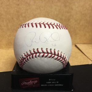 RICK PORCELLO BOSTON RED SOX FADED SIGNED M.L. BASEBALL W/COA