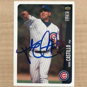 FRANK CASTILLO CHICAGO CUBS SIGNED DECEASED 1996 UPPER DECK #494 W/COA
