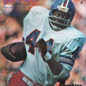 PRO PROGRAM DOLPHINS VS PATRIOTS FLOYD LITTLE 11/12/72 PERFECT SEASON