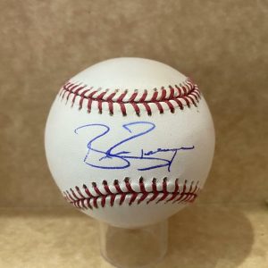 BRANDON BERGER KANSAS CITY ROYALS SIGNED AUTOGRAPHED M.L. BASEBALL W/ COA