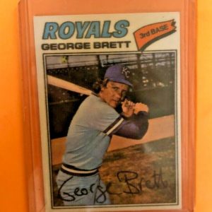 1977 TOPPS CLOTH STICKER #7 GEORGE BRETT KANSAS CITY ROYALS