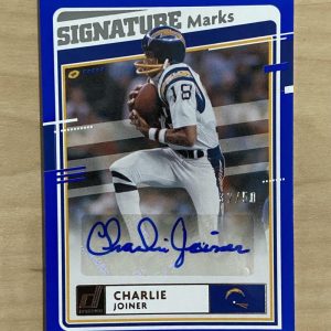 2020 DONRUSS FOOTBALL CHARLIE JOINER SIGNED CARD SM-CJ /50
