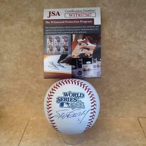 STEVE GARVEY LOS ANGELES DODGERS SIGNED 1981 WS BASEBALL JSA WIT857567