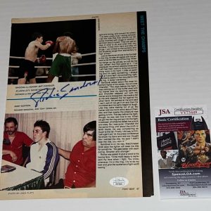 Richie Sandoval signed Magazine Page Boxing Champ autographed JSA