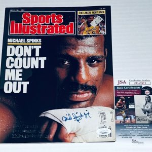 Michael Spinks Jinx signed Sports Illustrated Magazine autographed JSA