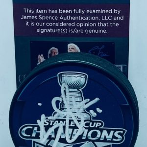 Kevin Shattenkirk signed Tampa Bay Lightning 2020 Stanley Cup Champs Puck JSA