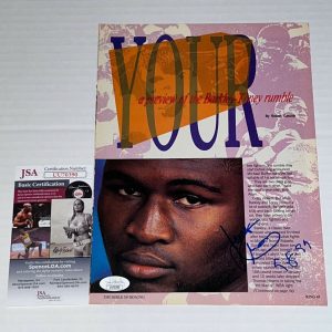 James Toney Lights Out signed Magazine Page Boxing Champ autographed JSA