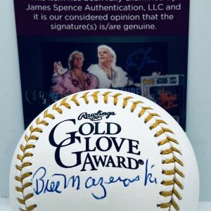 Bill Mazeroski Pirates signed Gold Glove Baseball Ball autographed JSA