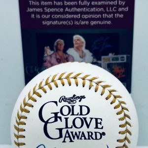 Andre Dawson Chicago Cubs signed Gold Glove Baseball Ball autographed JSA