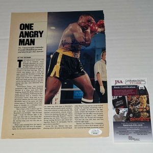 Alex Stewart The Destroyer signed Magazine Page autographed JSA