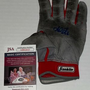 Adam Eaton White Sox Nationals signed Game Used Batting Glove autographed 2 JSA