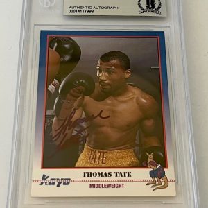 Thomas Tate Boxing signed 1991 Kayo #136 Card autographed Beckett Slabbed #2
