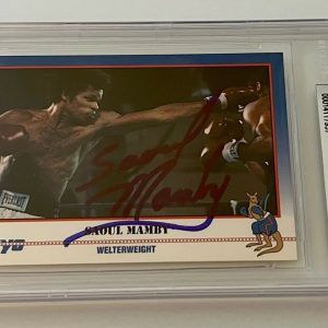 Saoul Mamby Boxing signed 1991 Kayo #173 Card autographed Beckett Slabbed
