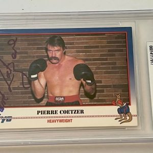 Pierre Coetzer Boxing signed 1991 Kayo #224 Card autographed Beckett Slabbed #2