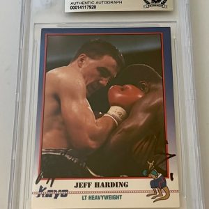 Jeff Harding Boxing signed 1991 Kayo #94 Card autographed Beckett Slabbed
