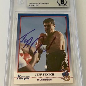 Jeff Fenech Boxing signed 1991 Kayo #176 Card autographed Beckett Slabbed
