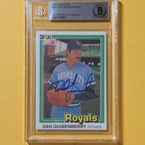 1981 DONRUSS DAN QUISENBERRY #222 AUTHENTIC AUTO BECKETT CERTIFIED ROYALS
Opens in a new window or tab