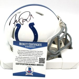 Frank Reich Signed Indianapolis Colts Mini Football Helmet w/Beckett COA BD65531
