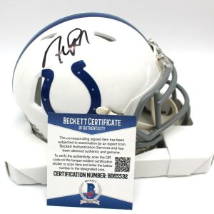 Frank Reich Signed Indianapolis Colts Mini Football Helmet w/Beckett COA BD65532
