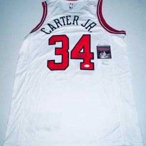 opens in new window or tab
Wendell Carter Jr. Duke signed White Chicago Bulls jersey autographed JSA