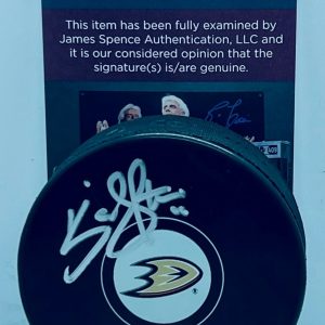 Kevin Shattenkirk signed Anaheim Ducks Puck autographed JSA