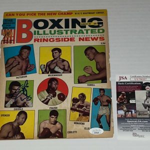 George Chuvalo signed Magazine Page Boxing Champ autographed JSA