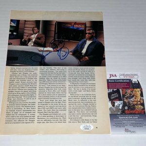 Buster Douglas signed Magazine Page Boxing Champ autographed 4 JSA