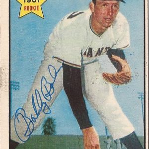 BOBBY BOLIN SAN FRANCISCO GIANTS SIGNED AUTOGRAPHED 1961 RC CARD #449 W/COA
