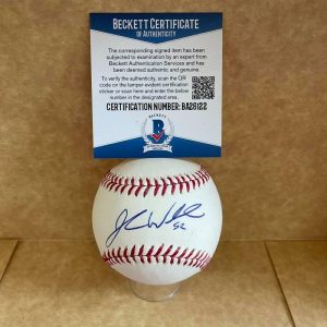 JORDAN WALDEN CARDINALS/BRAVES SIGNED AUTOGRAPHED M.L. BASEBALL BAS BA26122