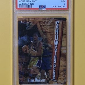1997 TOPPS FINEST KOBE BRYANT #262 LAKERS 2ND YEAR NM PSA 7

