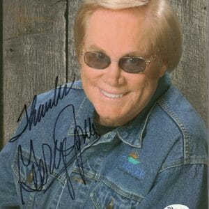 GEORGE JONES HAND SIGNED 8x10 COLOR PHOTO AMAZING POSE JSA
