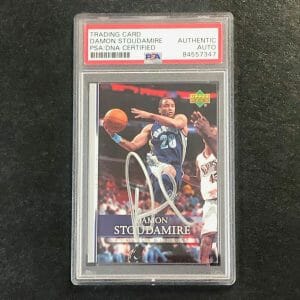 2007-08 Upper Deck First Edition #17 Damon Stoudamire Signed Card AUTO PSA Slabb
Opens in a new window or tab