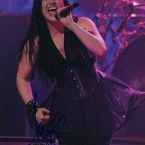 AMY LEE SIGNED AUTOGRAPH 11x14 PHOTO - SEXY EVANESCENCE SINGER, VERY RARE W/ BAS