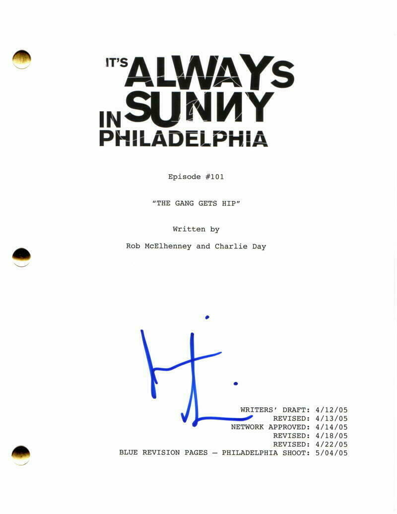 JIMMI SIMPSON SIGNED AUTOGRAPH IT'S ALWAYS SUNNY IN PHILADELPHIA PILOT ...