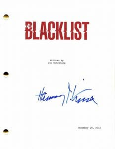HARRY LENNIX SIGNED AUTOGRAPH THE BLACKLIST FULL PILOT SCRIPT – W/ JAMES SPADER COLLECTIBLE MEMORABILIA