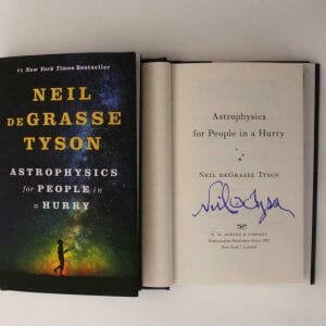 NEIL DEGRASSE TYSON SIGNED AUTOGRAPH "ASTROPHYSICS FOR PEOPLE IN A HURRY" BOOK