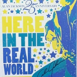 ALAN JACKSON Signed Autograph 12x18 Poster 25th Anniversary 1990 JSA COA