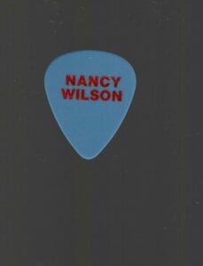 NANCY WILSON AUTHENTIC PERSONAL GUITAR PICK RARE GORGEOUS GUITARIST HEART COLLECTIBLE MEMORABILIA