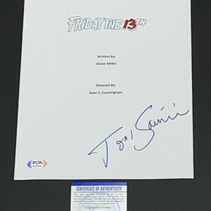 TOM SAVINI SIGNED FRIDAY THE 13TH FULL MOVIE SCRIPT PROOF PSA COA