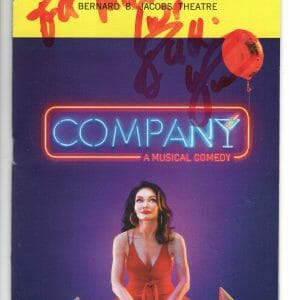 COMPANY HAND SIGNED NY CITY PLAYBILL+COA SIGNED BY PATTI LUPONE TO MICHAEL
